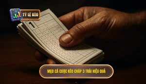Mẹo cá cược kèo chấp 3 trái hiệu quả
