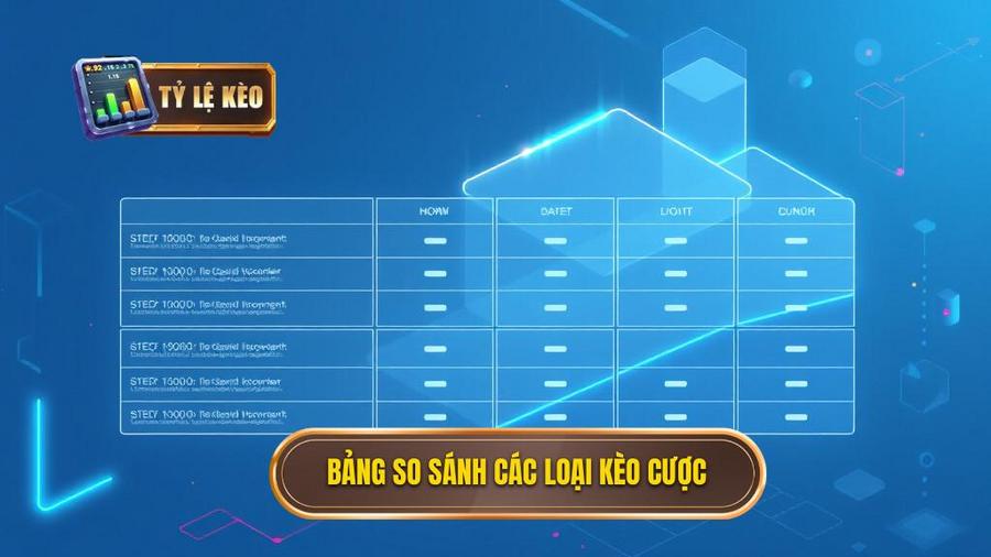 Bảng tổng hợp so sánh các loại kèo cơ bản