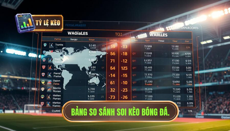 Bảng so sánh đặc điểm soi kèo các giải đấu hàng đầu